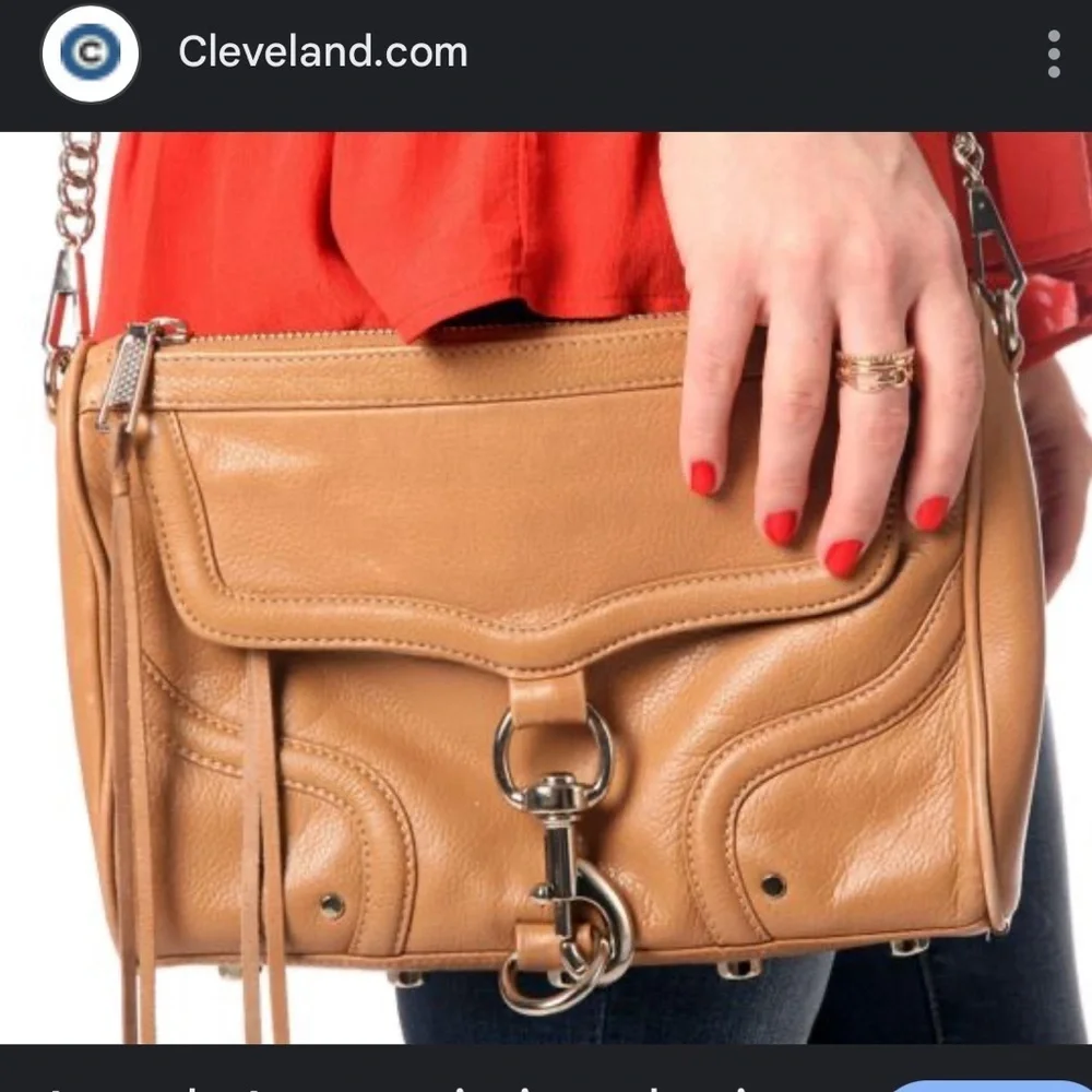 Rebecca Minkoff tan leather crossbody bag